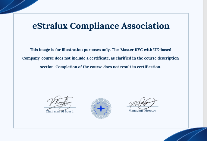 Sample UK Certificate Sample UK Certificate