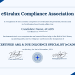 eStralux Certified AML & Due Diligence Specialist (eCADS)
